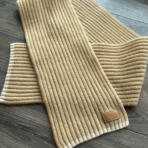 Coach Ribbed Cashmere/Wool Scarf